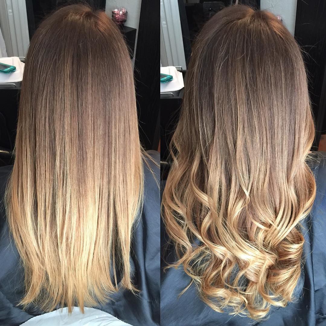 Color-melts from #KellGrace can be worn straight or curly! Book your summer  hair today... Salon@ - KellGrace